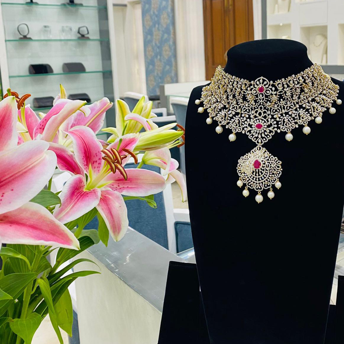 Antique Temple-Inspired Choker Necklace